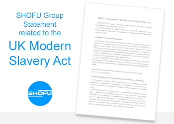 SHOFU Group Statement Related to the UK Modern Slavery Act