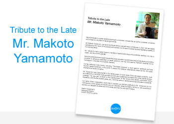 Tribute to the Late Mr. Makoto Yamamoto